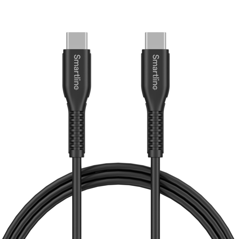 Strong, USB-C till USB-C, svart - 2m