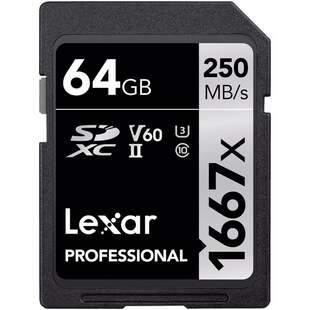 Lexar SDXC Professional 1667X UHS-II U3 V60 250MB/s