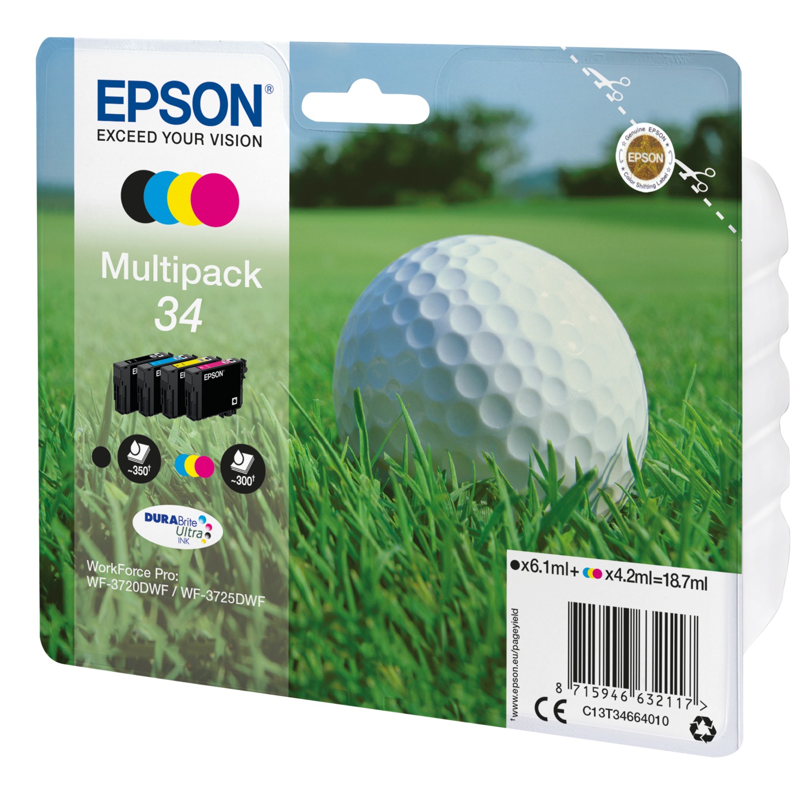 Epson DURABrite Ultra Multipack (4 colors) 34 T3466