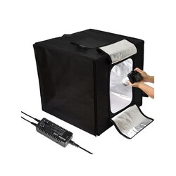 Portable Triple Light LED Ministudio L80x80x80cm