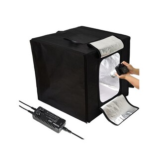 Portable Triple Light LED Ministudio L80x80x80cm