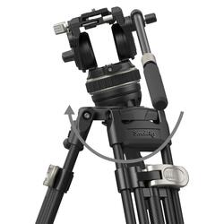 3989 FreeBlazer kolfiber videostativ + DH10 4165 videohuvud