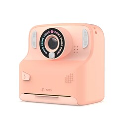 Pixiprint, direktbildskamera med inbyggda tv-spel - Rosa 