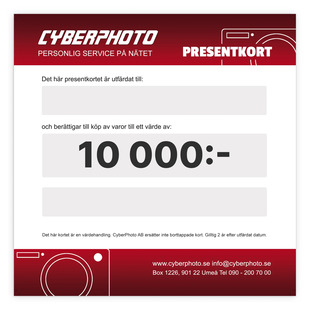 Presentkort 10 000kr