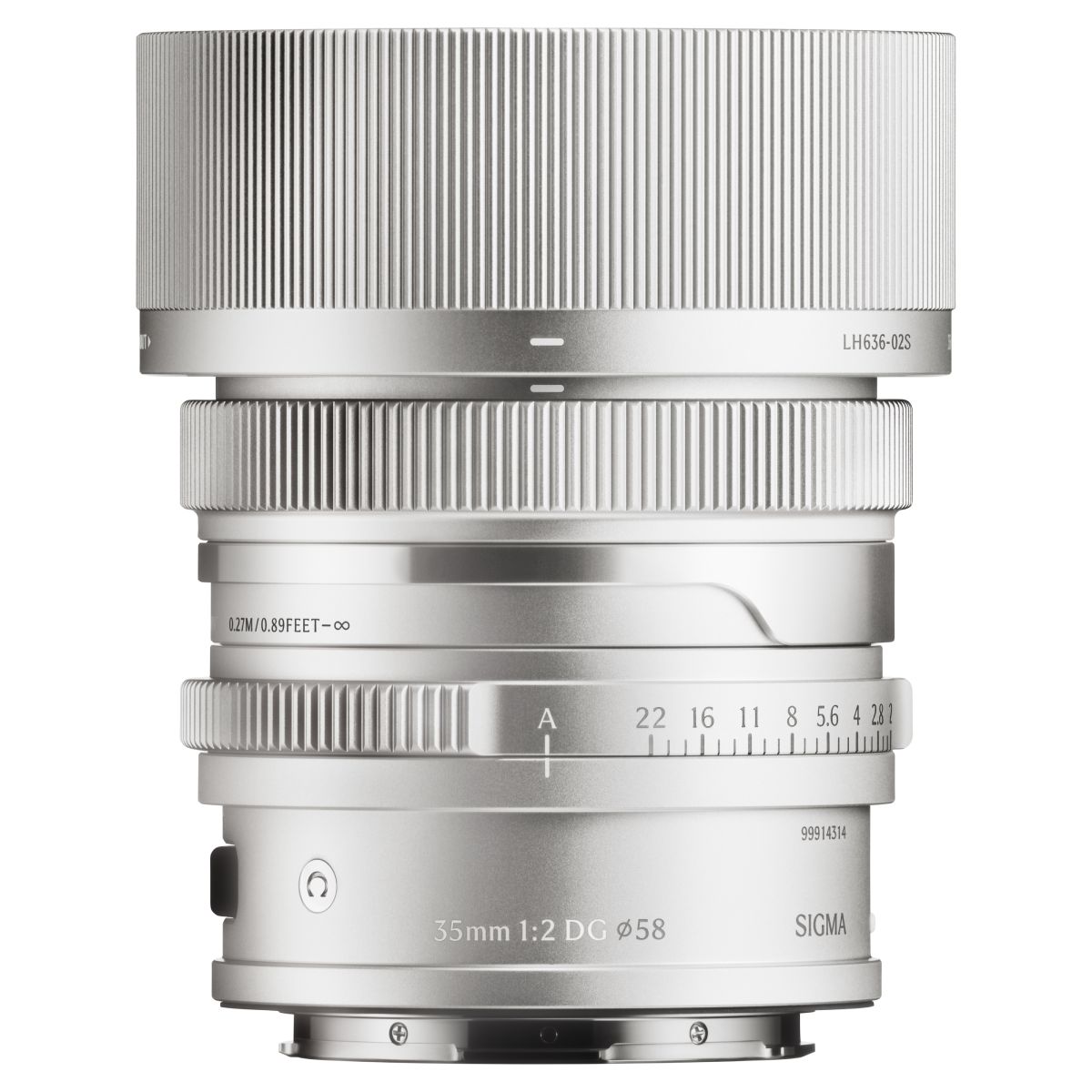Sigma 35mm f/2 DG Contemporary, för L-fattning - Silver | CyberPhoto