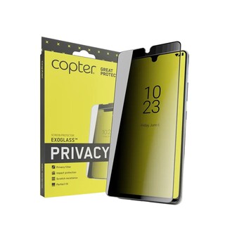 Exoglass Privacy, skärmskydd med integritetsfilter för iPhone 15 Plus (fyndvara)
