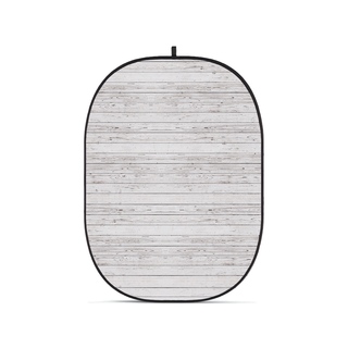 CBA-WW0007 Wodden Wall, hopfällbar bakgrund, 2 x 1,5m - Vit 2