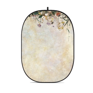 CBA-PF0006, hopfällbar bakgrund, 2 x 1,5m, Floral Painting - Beige