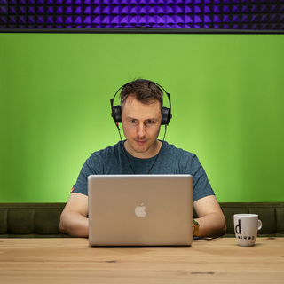 Rollup Green Screen med hållare 146x195cm 