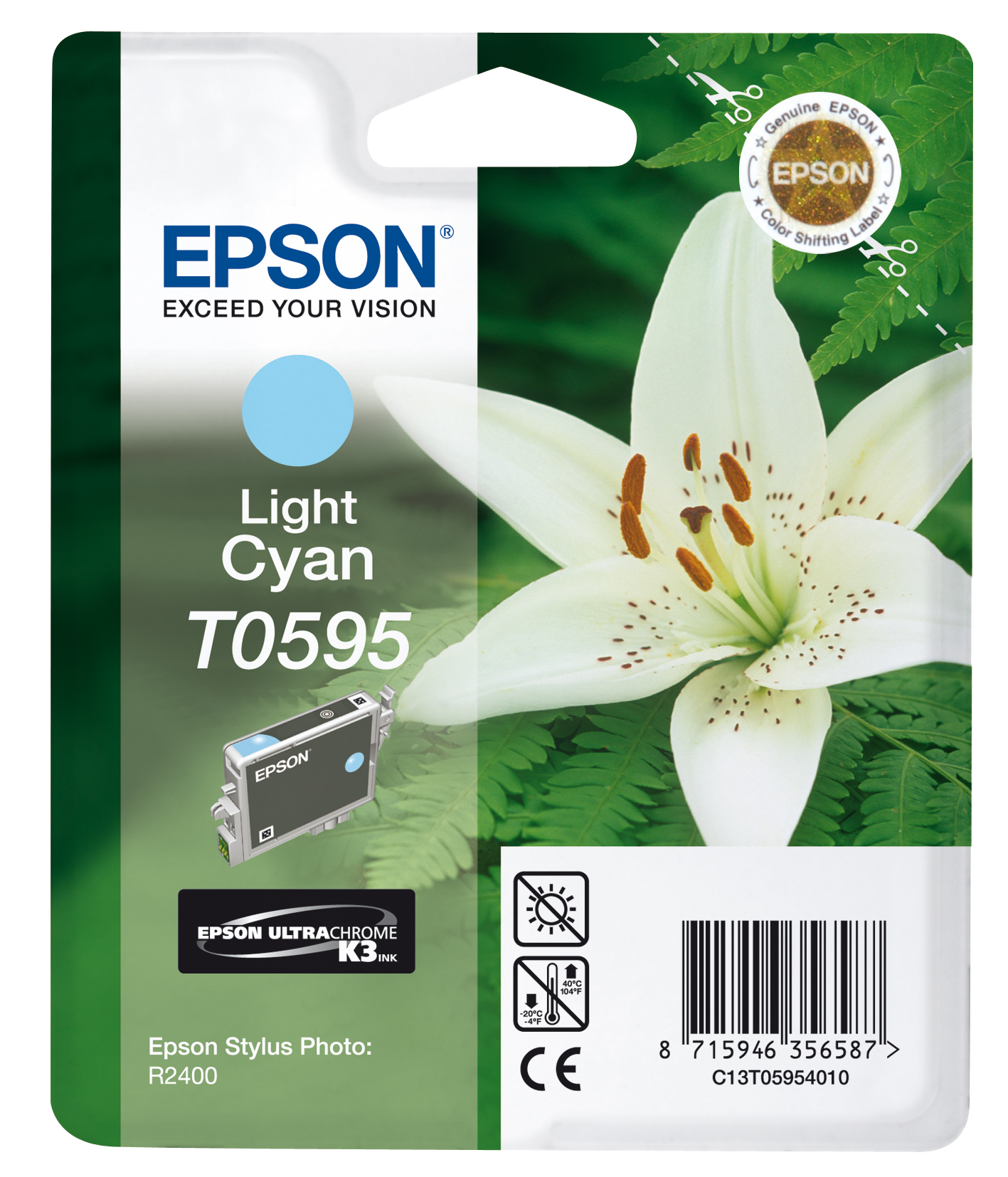 T0595 Light Cyan till Epson R2400