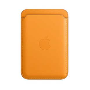 Läderplånbok med MagSafe till iPhone - Orange