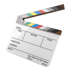 KCB-3024 filmklappa med färgad klapp - 30x24 cm