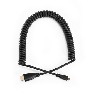 HDMI-spiralkabel, standard-micro (A-D), 20-40cm