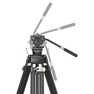 3989 FreeBlazer kolfiber videostativ + DH10 4165 videohuvud