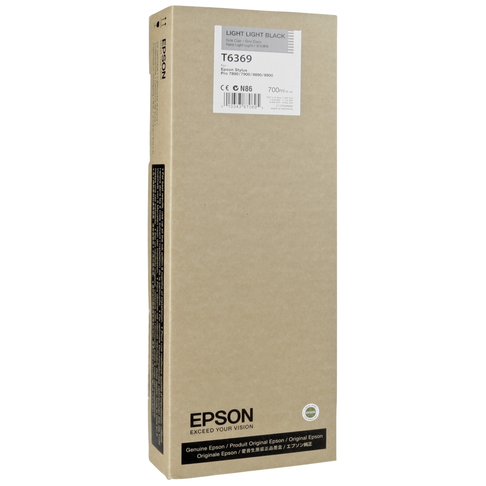 Epson Light light black T636 700 ml T6369