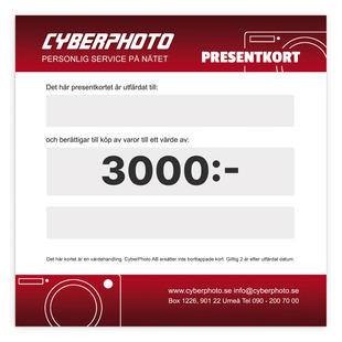 Presentkort 3000kr