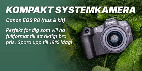 Canon EOS R8 perfekt för dig som vill ha fullformat till ett riktigt bra pris. Spara upp till 18% idag.