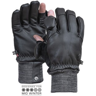 Hatchet läderhandske st: , fingerhandske för foto, jakt och friluftsliv