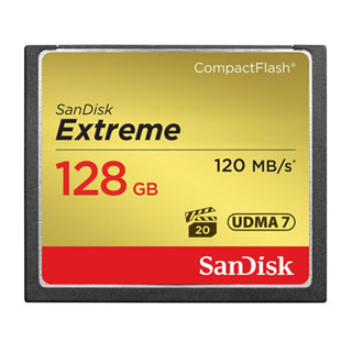CompactFlash Extreme, 128GB, UDMA 7, 120MB/s