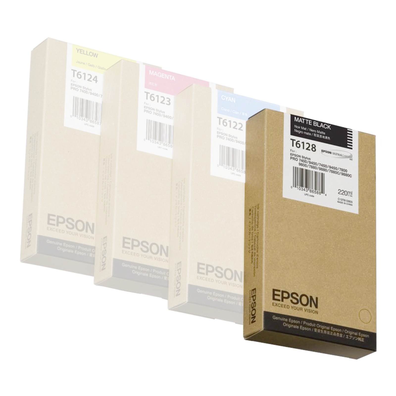 Epson T6128 Matte black, 220 ml