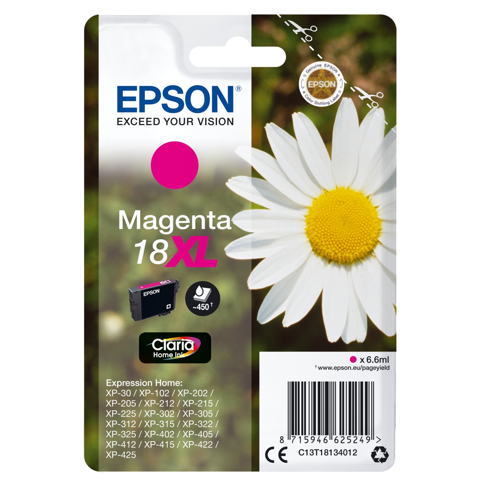 Epson XL magenta Claria Home T181 T1813