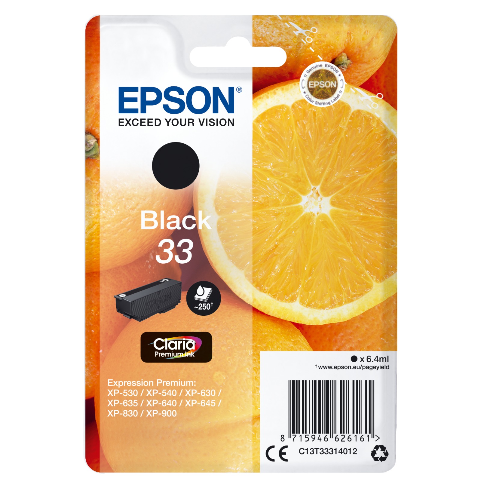 Epson Black Claria Premium 33 T3331