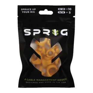Value Pack 10x 1/4” Sprigs + 5x 3/8” Big Sprigs, kabelhanteringsklämmor - orange