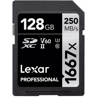 SDXC Professional 1667X 128GB UHS-II U3 V60 250MB/s