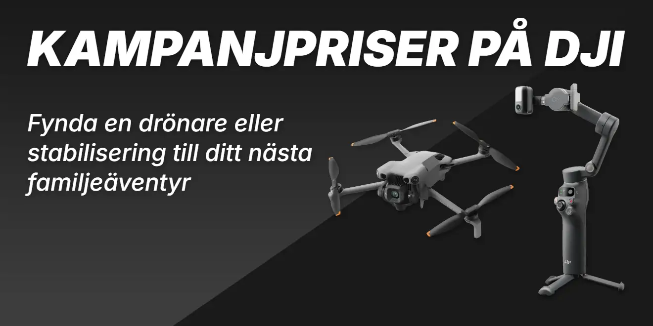 Kampanjpriser på utvalda drönare och gimbals från DJI