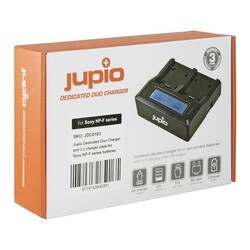 Universal dubbelladdare med NP-F (L-serie) laddplatta