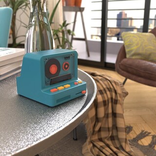 Retro Kamera, bluetooth högtalare - Blå
