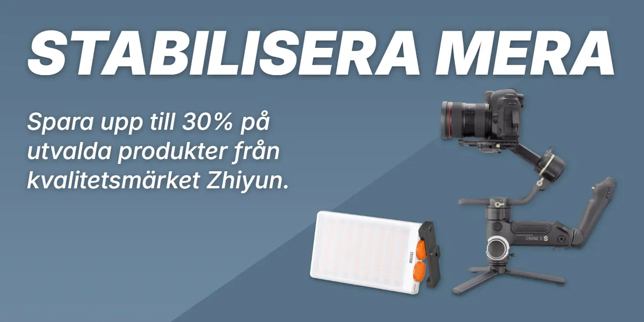 Spara upp till 30% på utvalda produkter från Zhiyun