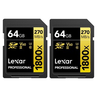 SDXC Professional 1800X 64GB UHS-II V60, 270MB/s - 2-pack