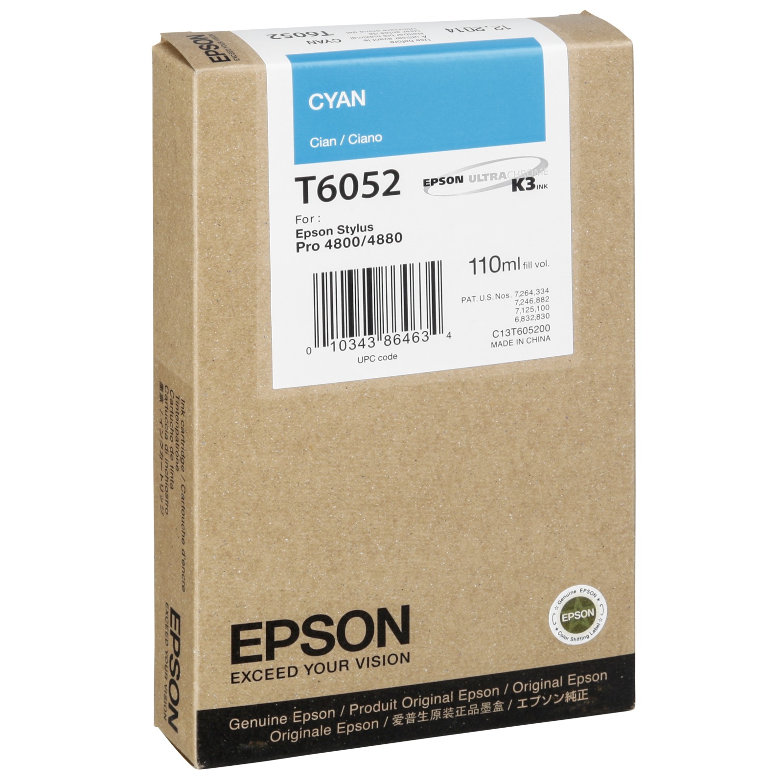 Epson Cyan T6052 110 ml