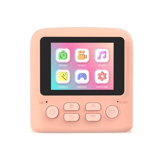 Pixiprint, direktbildskamera med inbyggda tv-spel - Rosa 