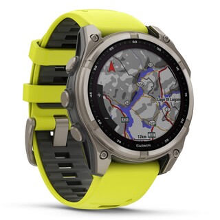 Fenix 8 - 47 mm, Solar Sapphire - Ti Graphite Amp Yellow