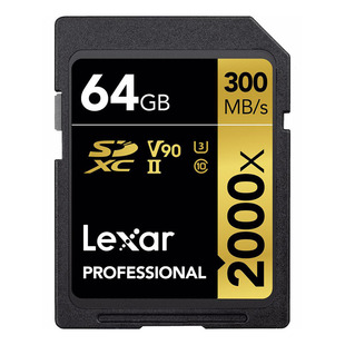 Lexar SDXC Professional 2000X UHS-II V90, 300MB/s