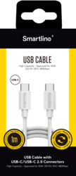 USB-C till USB-C 2.0 Vit - 1m