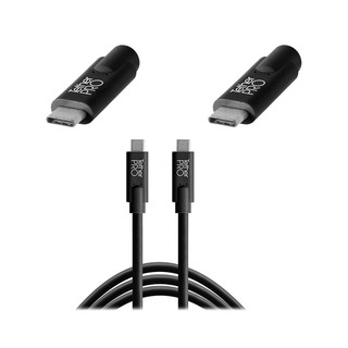 TetherPro USB-C till USB-C, 4,6 meter, svart, USB 3.1
