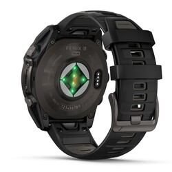 Fenix 8 - 47 mm, Solar Sapphire - Carbon Gray Ti Black