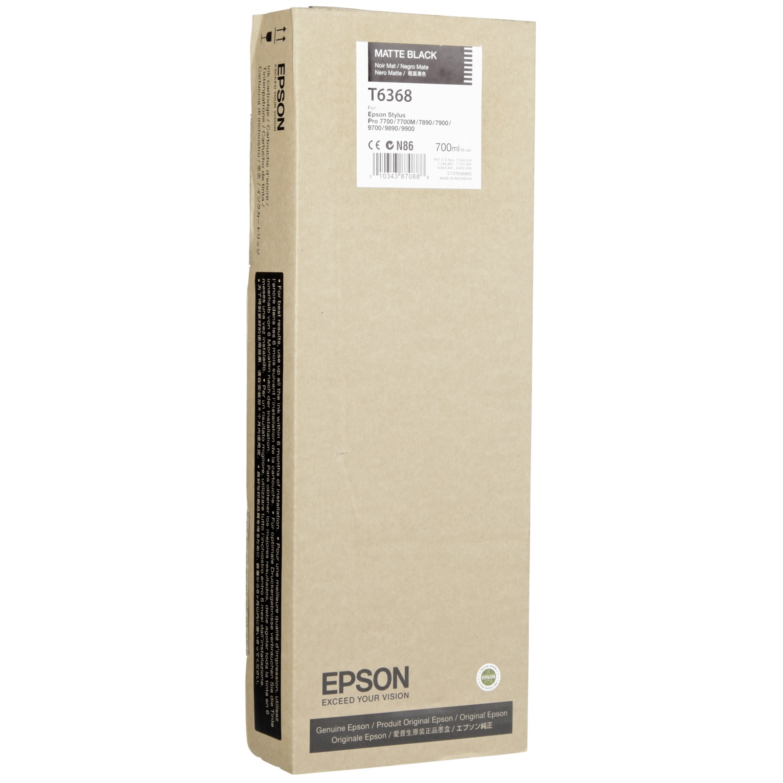 Epson Matte black T636 700 ml T63680N