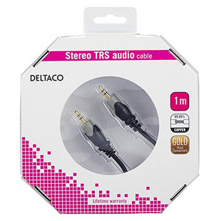 3,5mm TRS ljudkabel 1m (hane-hane)