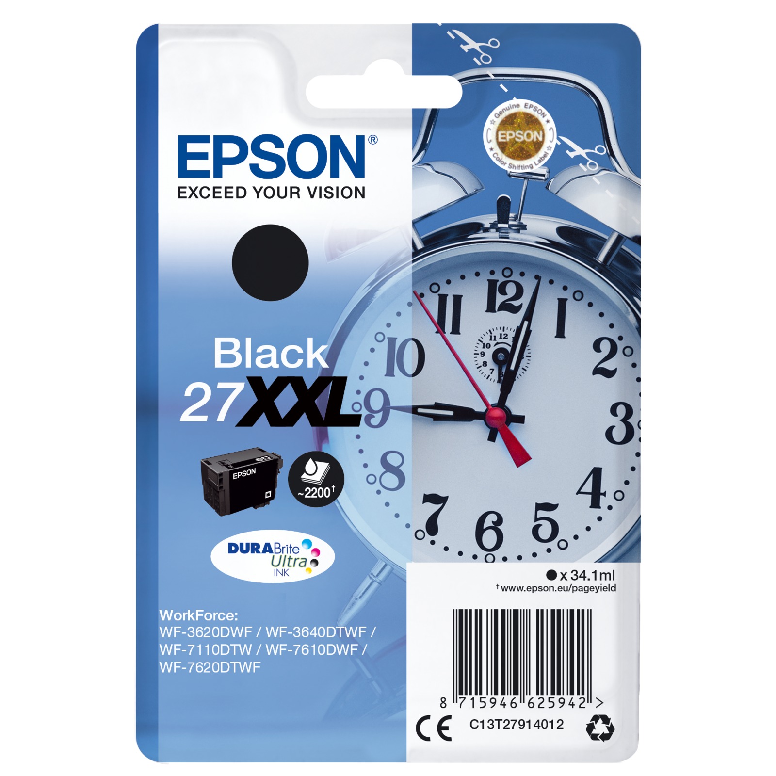 Epson DURABrite Ultra Ink 27 XXL ink cartridge black T2791
