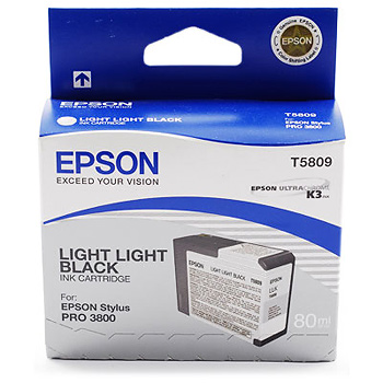 Epson T5809 Light Light Black 80ml till Pro 3800, Pro 3880