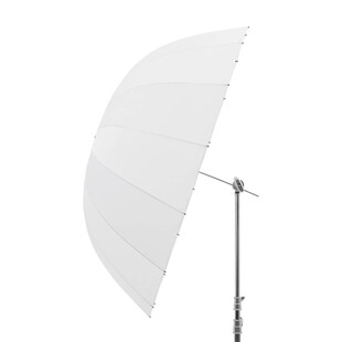 Paraboliskt paraply, transparent - 165 cm