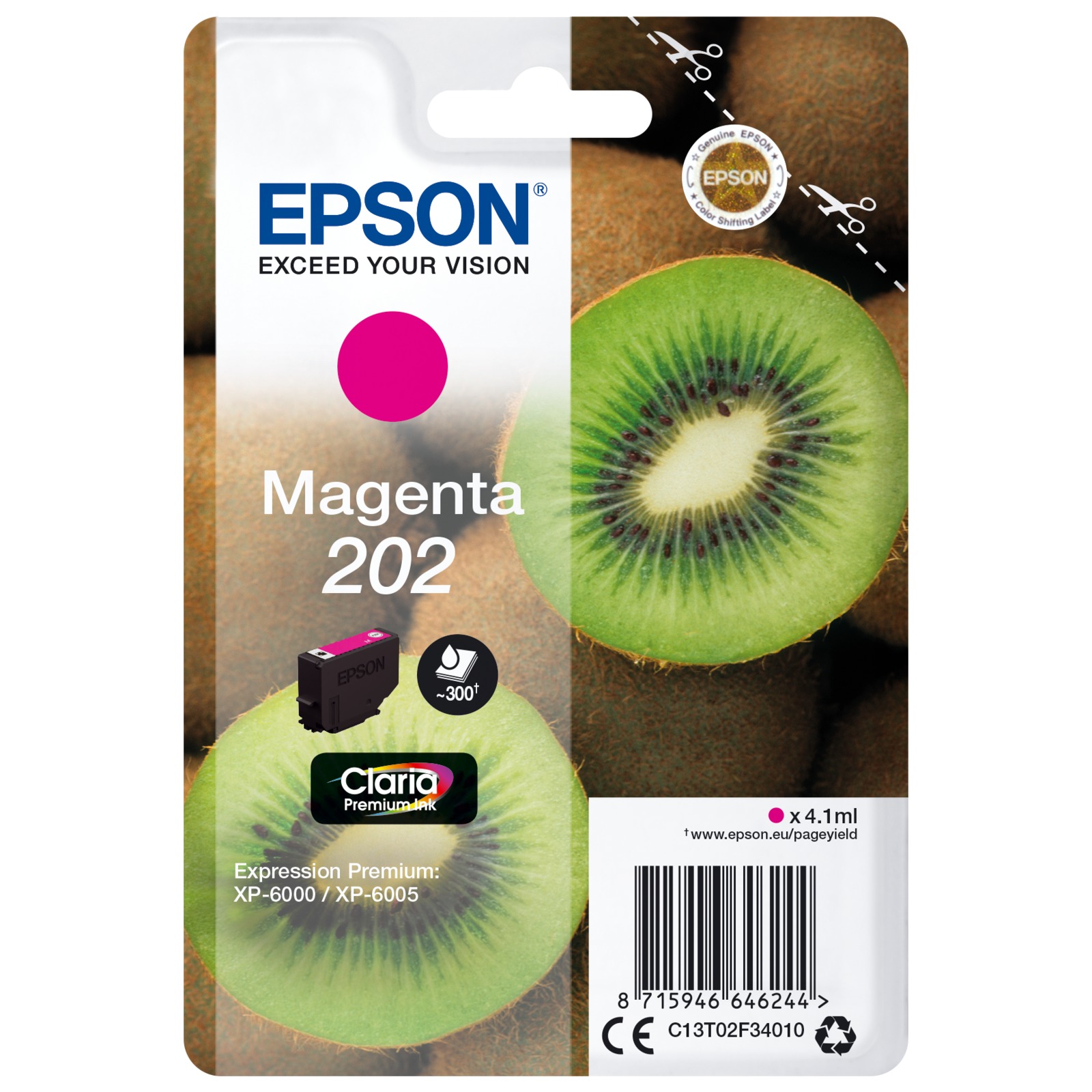Epson Magenta Claria Premium 202 T02F3