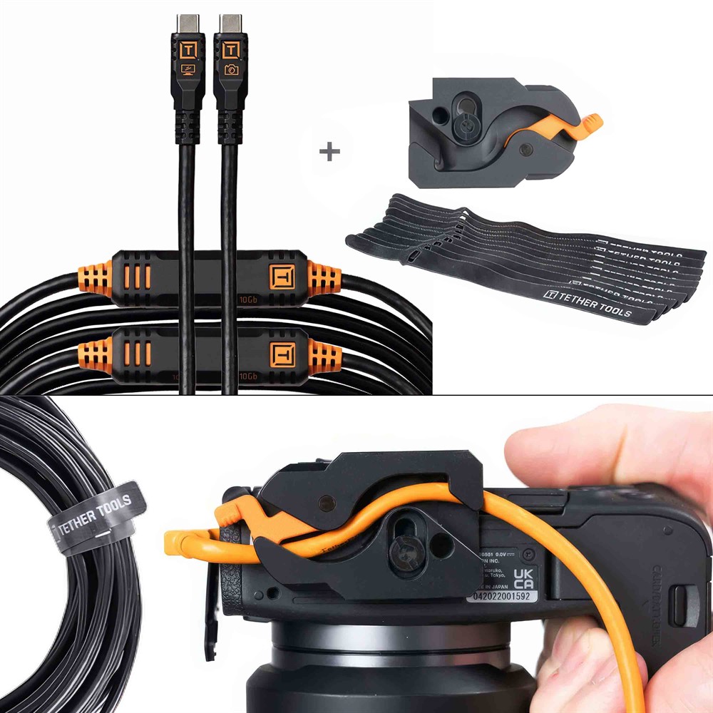 Tether Tools Tether Pro Optima 10G, LeverLock & 9,2m kabel kit - rak