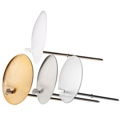 deflektorset (silver, guld, frost, halvtransparent, inkl 2 st monteringspinnar)  