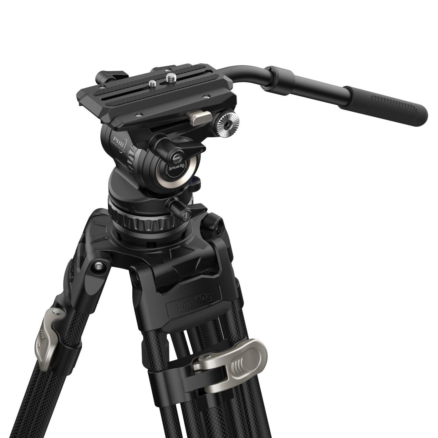SmallRig 4465 Pro kolfiber videostativ + AD-Pro8 videohuvud | CyberPhoto