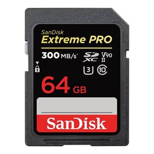 SanDisk SDXC Extreme Pro UHS-II U3 300/260MB/s Class 10, U3, V90
